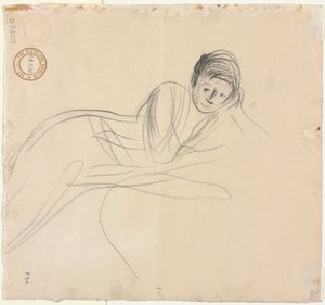 Donna reclinata verso, 1915 da Jean Louis Forain