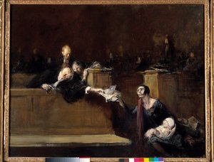 Scena di tribunale da Jean Louis Forain