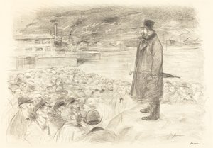 Scena di uno Sciopero (terza tavola) da Jean Louis Forain