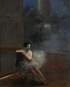 Ballerina seduta