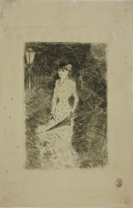 Donna che passeggia con ombrello da Jean Louis Forain