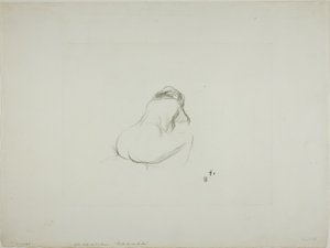 Studio di una donna nuda, di spalle da Jean Louis Forain