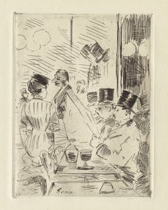 Il caffè della Nuova Atene da Jean Louis Forain