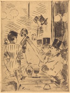 Il caffè della Nuova Atene da Jean Louis Forain