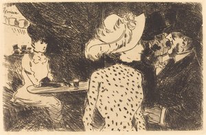 Le Folies Bergere (lastra rifiutata, seconda lastra) da Jean Louis Forain