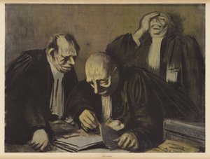 Gli avvocati da Jean Louis Forain