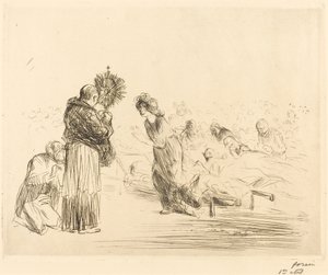 Il Miracolo davanti al Santissimo Sacramento (quarta tavola) da Jean Louis Forain