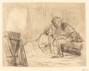 Il riposo della modella (prima tavola)