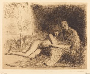 Il riposo della modella (quarta tavola) da Jean Louis Forain