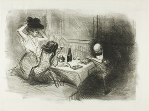 La sala da pranzo privata, quinta tavola da Jean Louis Forain