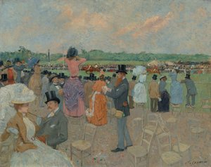 Le corse a Longchamp da Jean Louis Forain