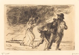 La strada per Emmaus (prima tavola) da Jean Louis Forain