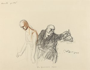 Versailles luglio. La Germania firma..., probabilmente 1919 da Jean Louis Forain