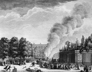 Rivoluzione francese, anticlericalismo: Il modello di Papa Pio VI (Giannangelo, Conte Braschi eletto come Pio VI) da Jean Louis II (after) Prieur