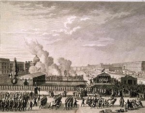 Proclamazione del pericolo per la patria, 22 luglio 1792, inciso da Pierre Gabriel Berthault (1737-1831) da Jean Louis Prieur
