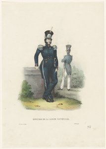 Ufficiale della Guardia Nazionale, 1828