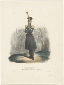 Ufficiale della Milizia Nazionale, 1829 (serie Costumes belgiques: anciens et modernes, militaires, civils et religieux, 1830)