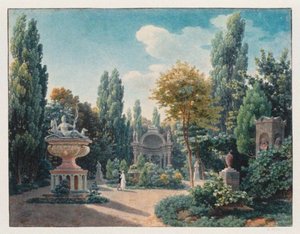 Monumento di Diane de Poitiers nel Jardin du cloître des Petits-Augustins, 1815