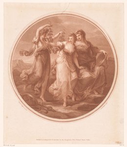 Bellezza consigliata dalla Prudenza rifiuta le tentazioni della Follia da Jean Marie Delattre