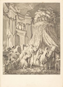 Le coucher de la mariée da Jean Michel Moreau after Pierre Antoine Baudouin