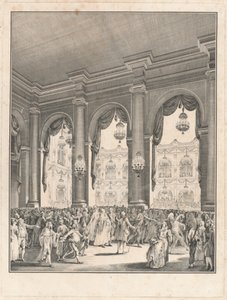 Il ballo in maschera - Festa data in occasione della nascita di Monseigneur le Dauphin, 23 gennaio 1782 da Jean Michel Moreau the Younger