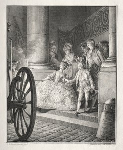 I piccoli padrini, 1777 da Jean Michel the Younger Moreau