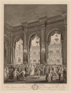 Il ballo in maschera, 1782 da Jean Michel the Younger Moreau