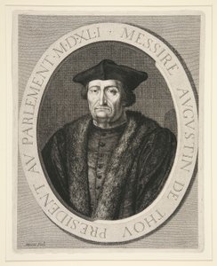 Augustin de Thou, Presidente del Parlamento di Parigi dal 1535 al 1544 da Jean Morin