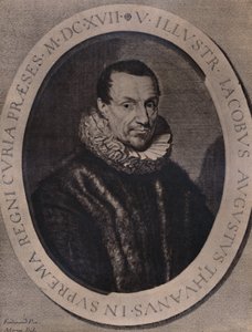 Jacques Auguste de Thou, storico francese e collezionista di libri, XVII secolo 1894 da Jean Morin