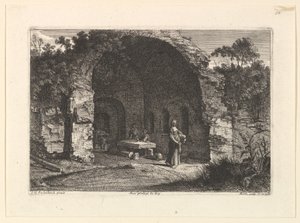 La Caffarella o Grotta di Egeria da Jean Morin