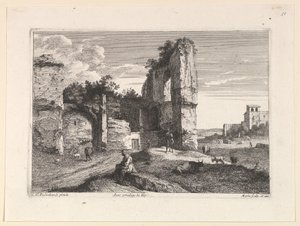 La vecchia donna seduta da Jean Morin