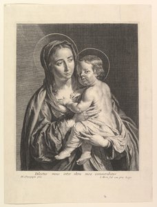 La Vergine col bambino da Jean Morin