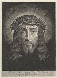 La Sacra Faccia Coronata di Spine, grande formato da Jean Morin