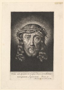 La santa faccia coronata di spine, piccolo formato da Jean Morin