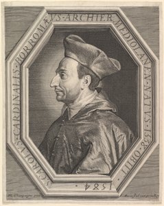 San Carlo Borromeo, cardinale e arcivescovo di Milano da Jean Morin