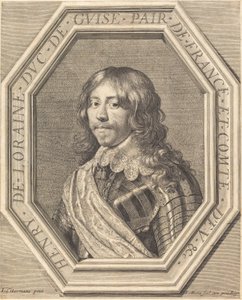 Enrico di Lorena, duca di Guisa da Jean Morin after Justus Sustermans