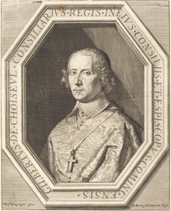 Gilbert de Choiseul du Plessis Praslin da Jean Morin after Philippe de Champaigne
