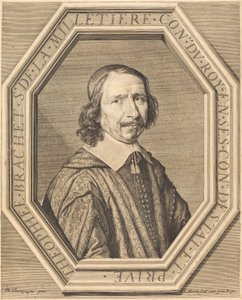 Theophile Brachet de la Milletiere da Jean Morin after Philippe de Champaigne