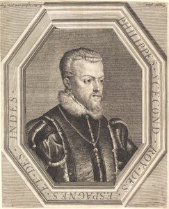 Filippo II, re di Spagna da Jean Morin after Titian