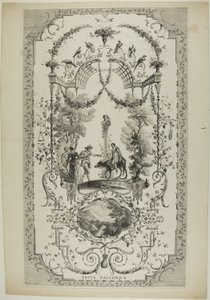 Feste Bacchique, tavola 97 da "Opere di Antoine Watteau da Jean Moyreau