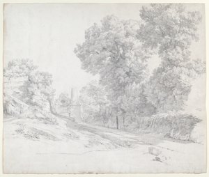 Querce lungo la Via Appia vicino ad Albano da Jean Paul Flandrin