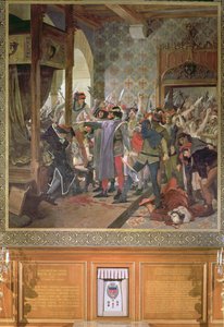 Etienne Marcel protegge il Delfino dalla folla nel 1358 da Jean Paul Laurens