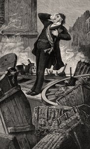 Morte di Baudin - illustrazione da Histoire d’un crime, XIX secolo da Jean Paul Laurens
