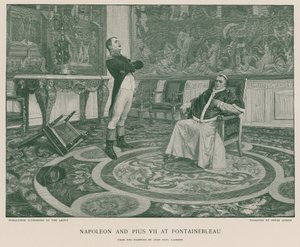 Napoleone e Pio VII a Fontainebleau da Jean Paul Laurens