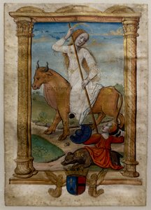Pazienza, I. Les rondeaux des vertus, dopo il 1515 (Pergamena dipinta e miniata)