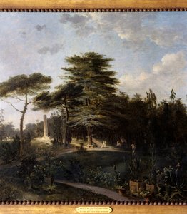 Il cedro del Libano del Jardin des Plantes a Parigi (dettaglio) da Jean Pierre Houel