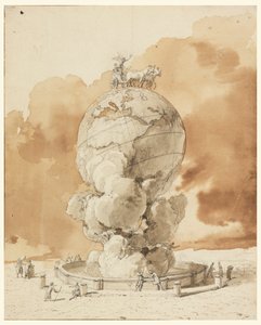 Design per un monumento pubblico da erigere in una piazza di Parigi