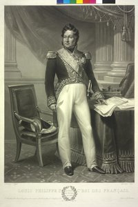 Re dei Francesi Luigi Filippo da Jean Pierre Marie Jazet