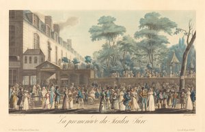 La passeggiata nel Giardino Turco da Jean Pierre Marie Jazet after Jean Joseph Bastier de Bez