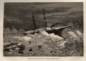 La nave tedesca La Hansa intrappolata nel ghiaccio, l